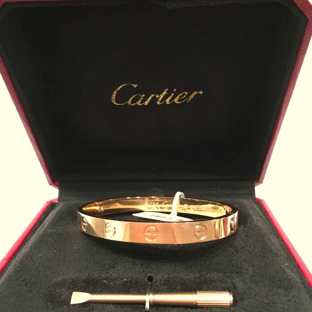Cartier Style Yellow Gold Love Bangle